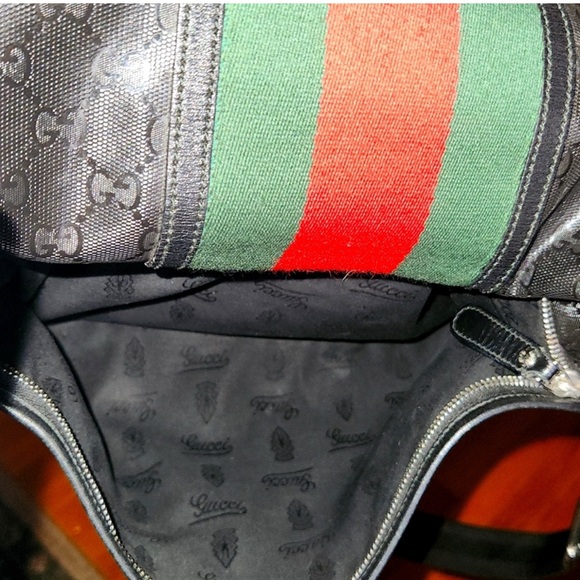 GUCCI Imprime Monogram Medium Web 500 edition unisex Messenger bag. - Picture 7 of 9